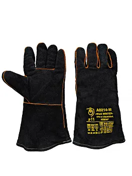 Краги спилковые, иск.мех "Weld WINTER" А0214-М кевларовая нить